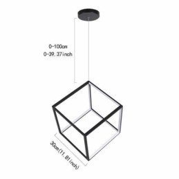 Designer Touch Decorative Black Pendant Light Geometric Cube Lighting
