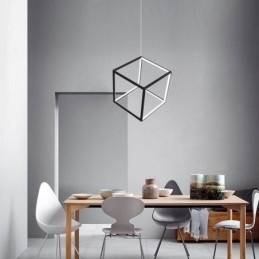 Designer Touch Decorative Black Pendant Light Geometric Cube Lighting