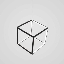 Designer Touch Decorative Black Pendant Light Geometric Cube Lighting