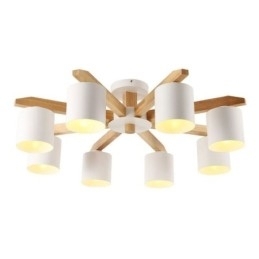 Designer Touch Decorative Nordic Log Pendant Light Macaron Light Fitting