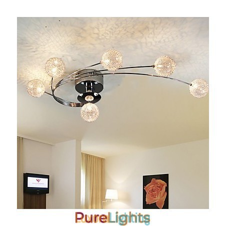 Designer Touch Decorative Ceiling Light Modern Living Bulbs Included 6 Lights