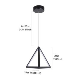 Designer Touch Decorative Postmodern Pendant Light Geometric Triangle Light Creative Lamp Lighting