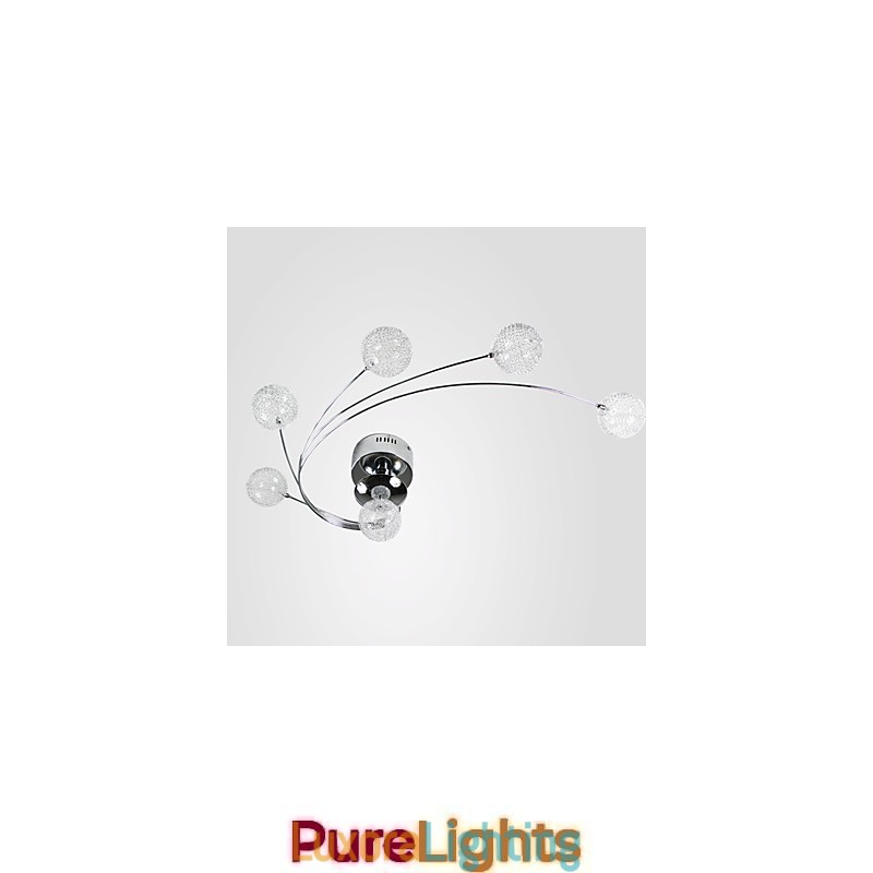 Designer Touch Decorative Ceiling Light Modern Living Bulbs Included 6 Lights