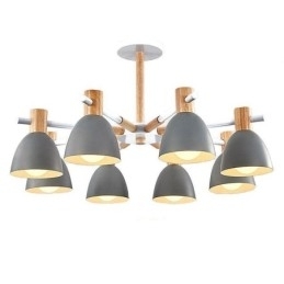Designer Touch Decorative Modern Simple Macaron Pendant Light Creative Wooden Lighting