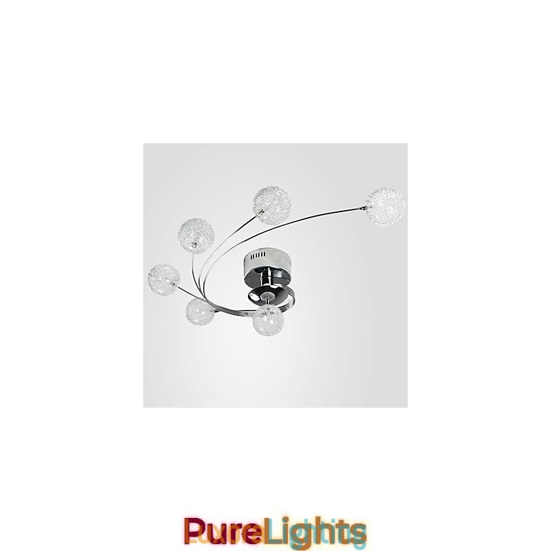 Designer Touch Decorative Ceiling Light Modern Living Bulbs Included 6 Lights