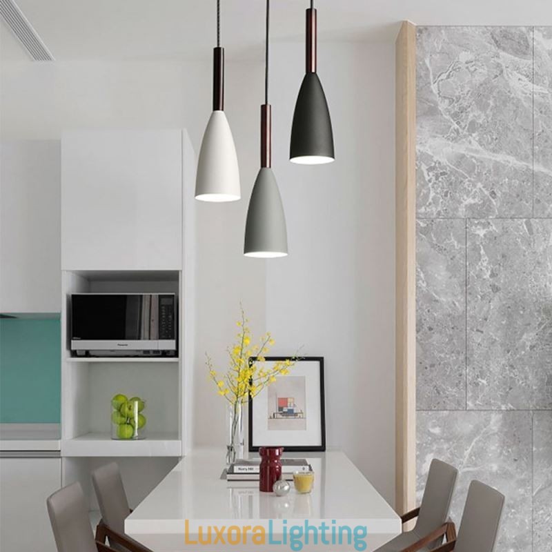 Designer Touch Decorative Modern Simple Pendant Light Three Lights Creative Aluminum Art Light Fixture Cafe