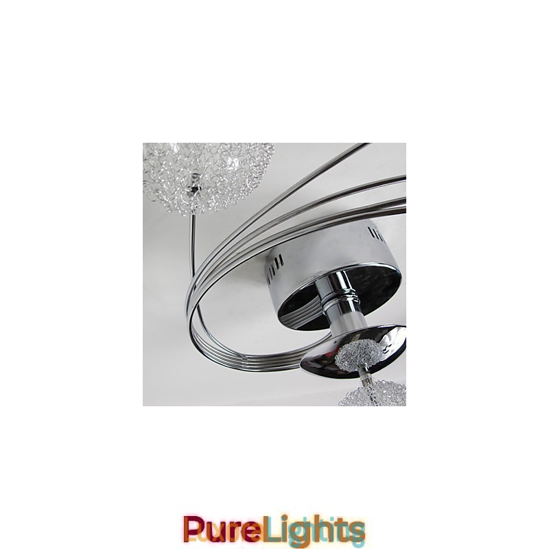 Designer Touch Decorative Ceiling Light Modern Living Bulbs Included 6 Lights