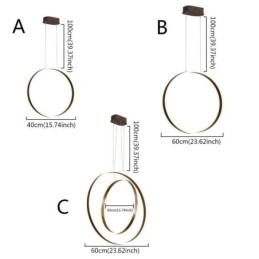 Designer Touch Decorative Nordic Pendant Light Acrylic Ring Shape Pendant Light