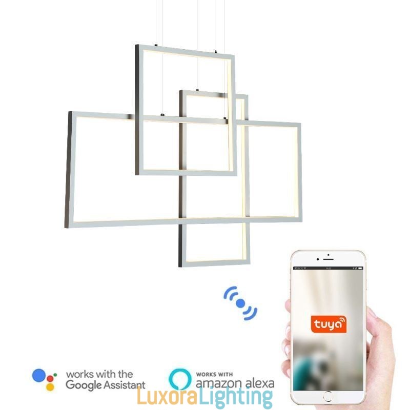 Designer Touch Decorative Nordic Pendant Light Geometric Square Pendant Light