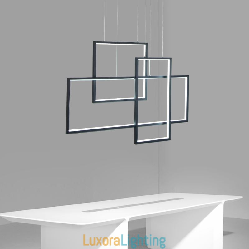 Designer Touch Decorative Nordic Pendant Light Geometric Square Pendant Light
