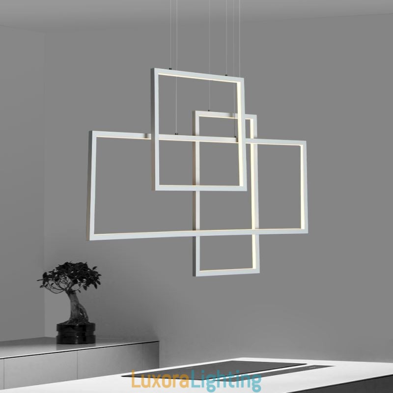 Designer Touch Decorative Nordic Pendant Light Geometric Square Pendant Light