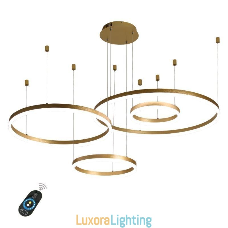 Designer Touch Decorative Postmodern Pendant Light Acrylic Ring Shape Pendant Light