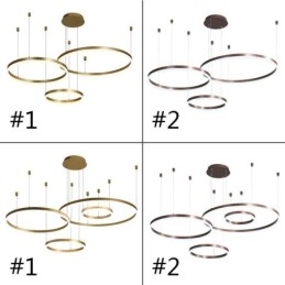 Designer Touch Decorative Postmodern Pendant Light Acrylic Ring Shape Pendant Light