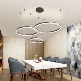 Designer Touch Decorative Postmodern Pendant Light Acrylic Ring Shape Pendant Light