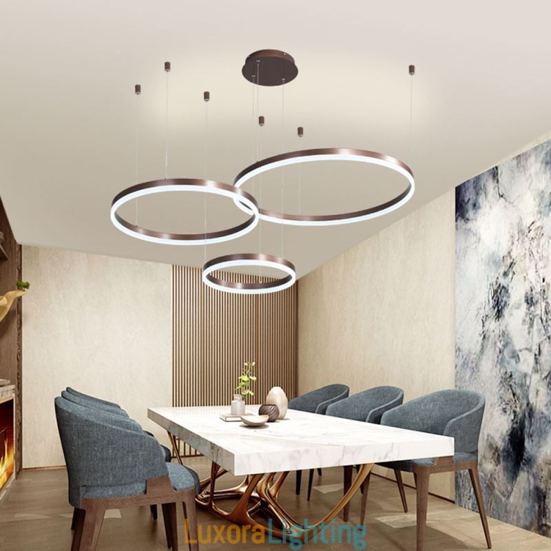 Designer Touch Decorative Postmodern Pendant Light Acrylic Ring Shape Pendant Light
