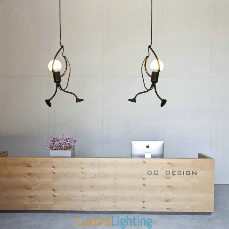 Designer Touch Decorative Modern Simple Pendant Light Little Man Shape Lamp Creative Light