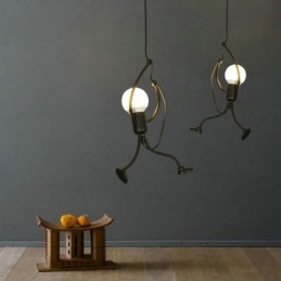 Designer Touch Decorative Modern Simple Pendant Light Little Man Shape Lamp Creative Light