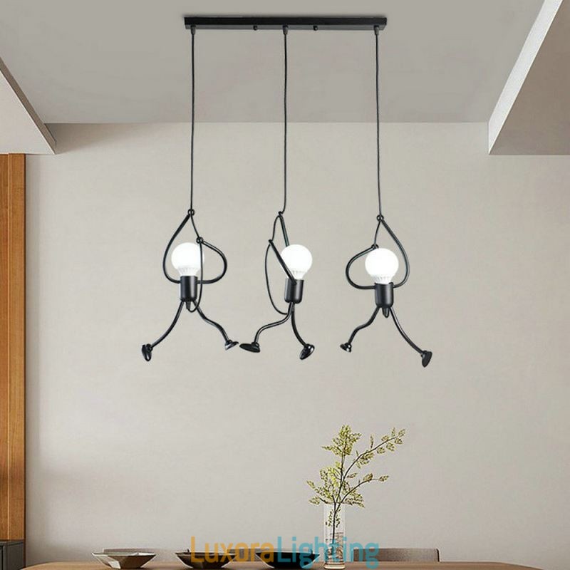 Designer Touch Decorative Modern Pendant Light Creative Little Man Shape Lamp Individual Home Light