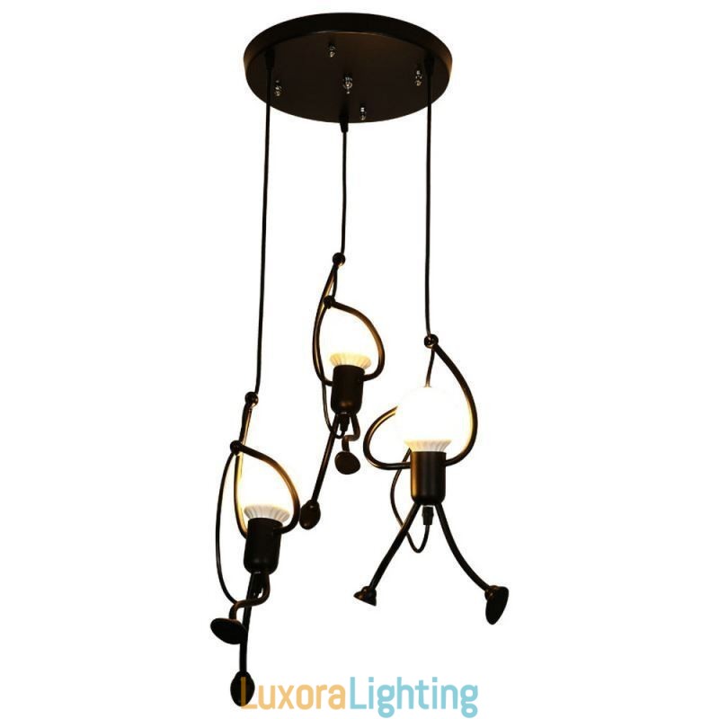 Designer Touch Decorative Modern Pendant Light Creative Little Man Shape Lamp Individual Home Light