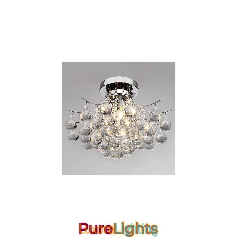 Designer Touch Decorative Chandelier Modern Crystal 3 Lights