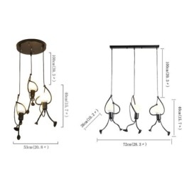 Designer Touch Decorative Modern Pendant Light Creative Little Man Shape Lamp Individual Home Light