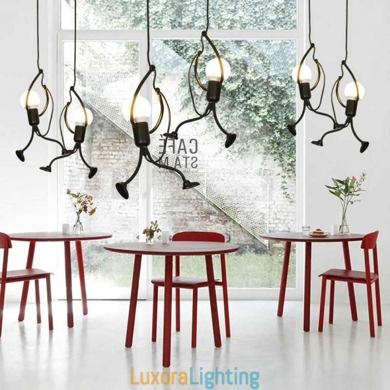 Designer Touch Decorative Modern Pendant Light Creative Little Man Shape Lamp Individual Home Light