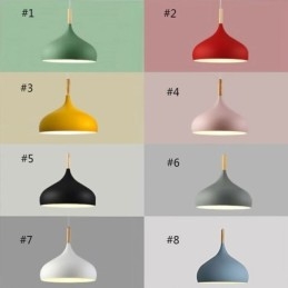 Designer Touch Decorative Modern Pendant Light Aluminum Macaron Lamp Home Adjustable Light