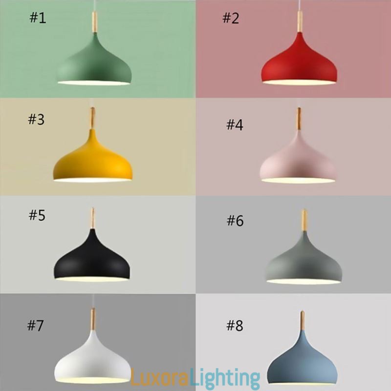 Designer Touch Decorative Modern Pendant Light Aluminum Macaron Lamp Home Adjustable Light