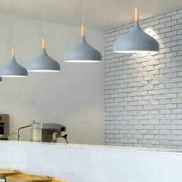 Designer Touch Decorative Modern Pendant Light Aluminum Macaron Lamp Home Adjustable Light