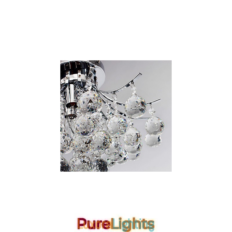 Designer Touch Decorative Chandelier Modern Crystal 3 Lights