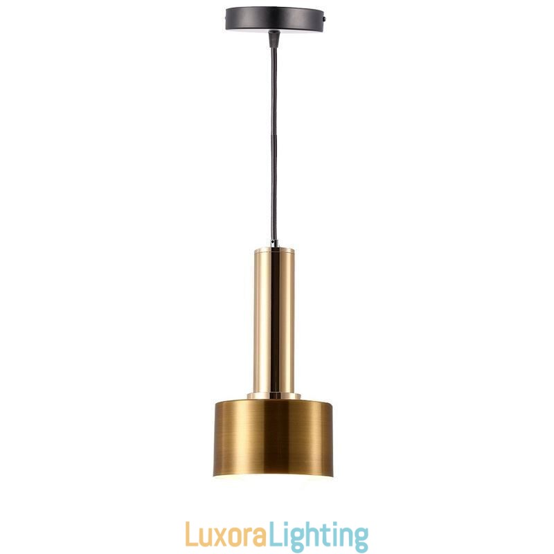 Designer Touch Decorative Modern Simple Pendant Light Cylinder Shape Lamp Aluminum Lighting Light