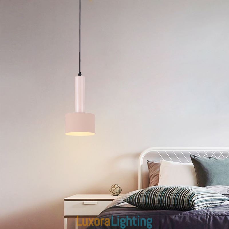 Designer Touch Decorative Modern Simple Pendant Light Cylinder Shape Lamp Aluminum Lighting Light