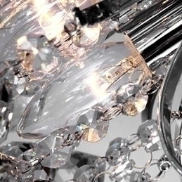 Designer Touch Decorative Chandelier Modern Crystal 3 Lights