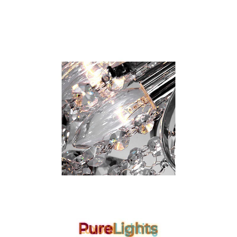 Designer Touch Decorative Chandelier Modern Crystal 3 Lights