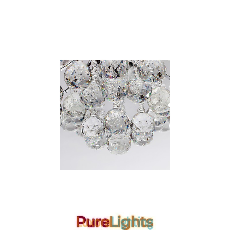 Designer Touch Decorative Chandelier Modern Crystal 3 Lights