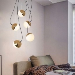 Designer Touch Decorative Nordic Cluster Pendant Light Creative Circle Shape Lamp Lighting