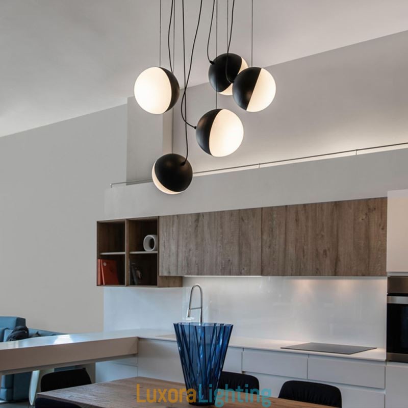 Designer Touch Decorative Nordic Cluster Pendant Light Creative Circle Shape Lamp Lighting