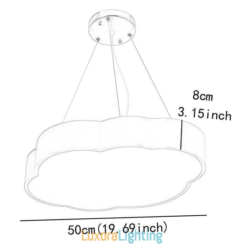 Designer Touch Decorative Pendant Light Modern Simple Cloud Lamp Creative Cartoon Lighting Light