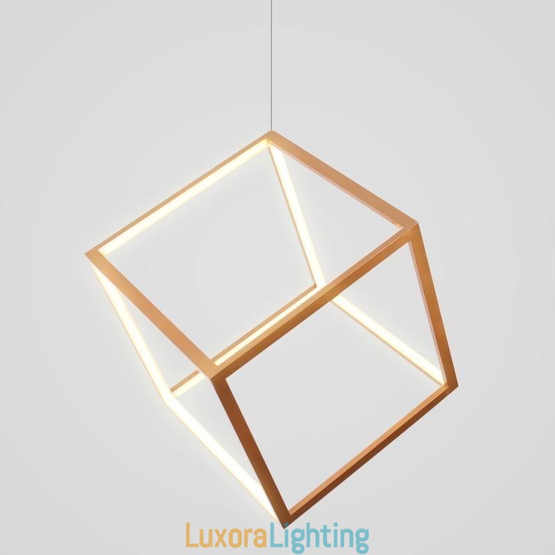 Designer Touch Decorative Postmodern Pendant Light Geometric Gold Hanging Light