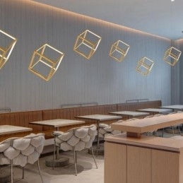 Designer Touch Decorative Postmodern Pendant Light Geometric Gold Hanging Light