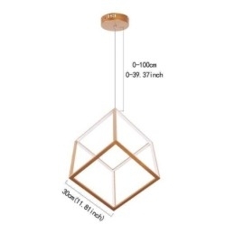 Designer Touch Decorative Postmodern Pendant Light Geometric Gold Hanging Light