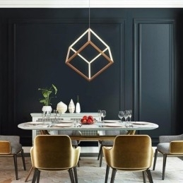 Designer Touch Decorative Postmodern Pendant Light Geometric Gold Hanging Light