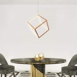 Designer Touch Decorative Postmodern Pendant Light Geometric Gold Hanging Light