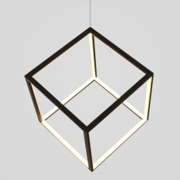 Designer Touch Decorative Black Pendant Light Geometric Cube Lighting LBY18069