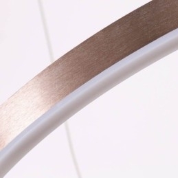 Designer Touch Decorative Pendant Light Drawing Craft 2 Rings Lamp 60+40cm