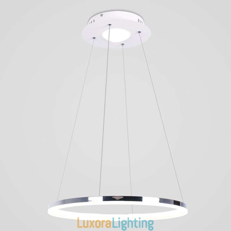 Designer Touch Decorative Modern Pendant Light Acrylic Circle Lamp 40cm