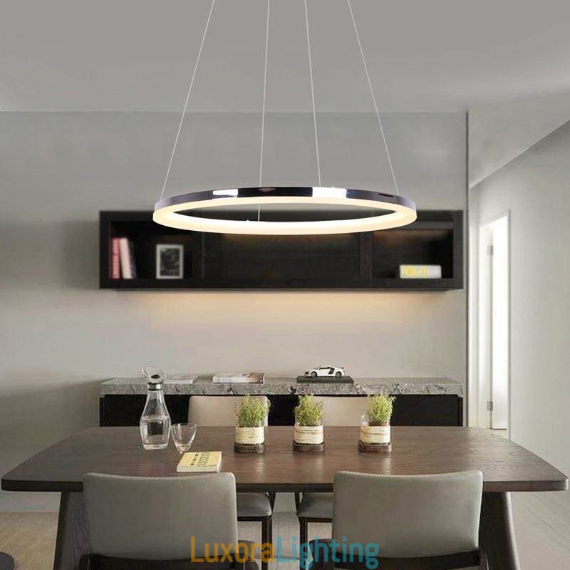 Designer Touch Decorative Modern Pendant Light Acrylic Circle Lamp 40cm