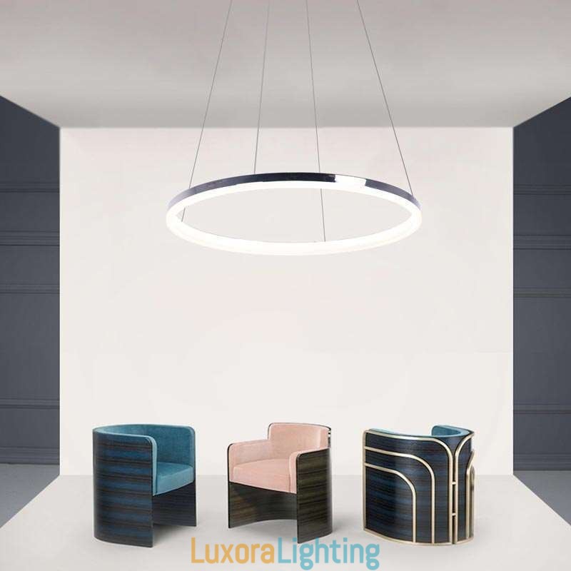 Designer Touch Decorative Modern Pendant Light Acrylic Circle Lamp 40cm