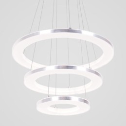 Designer Touch Decorative Modern Pendant Light Acrylic 3 Rings Lamp 40+30+20cm