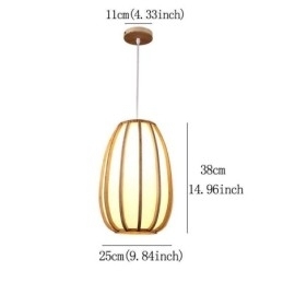 Designer Touch Decorative Visual Comfort Bamboo Pendant Light